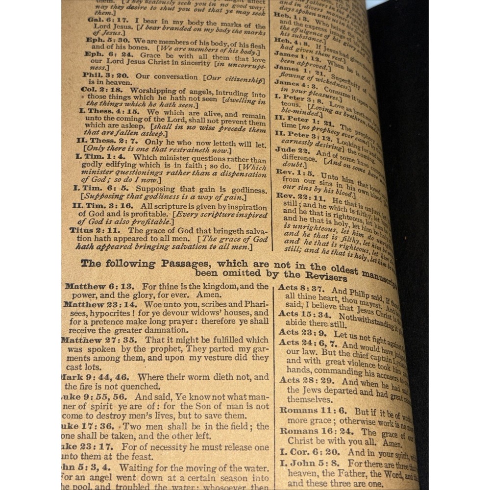 Rare 1920s - 30's Self Pronouncing KJV Holy Bible Red Edges Study Reference - Picture 14 of 15